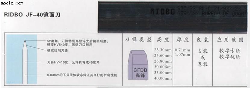 进口日本ROKFIED镜面刀,德国RIDBO镜面刀