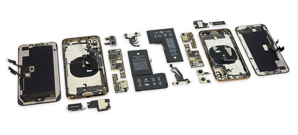 拆解苹果iphonexs手机爱模切爱拆机